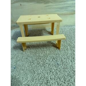 Barbie 3 in 1 Camper Picnic Table Accessory Camping Furniture Mattel